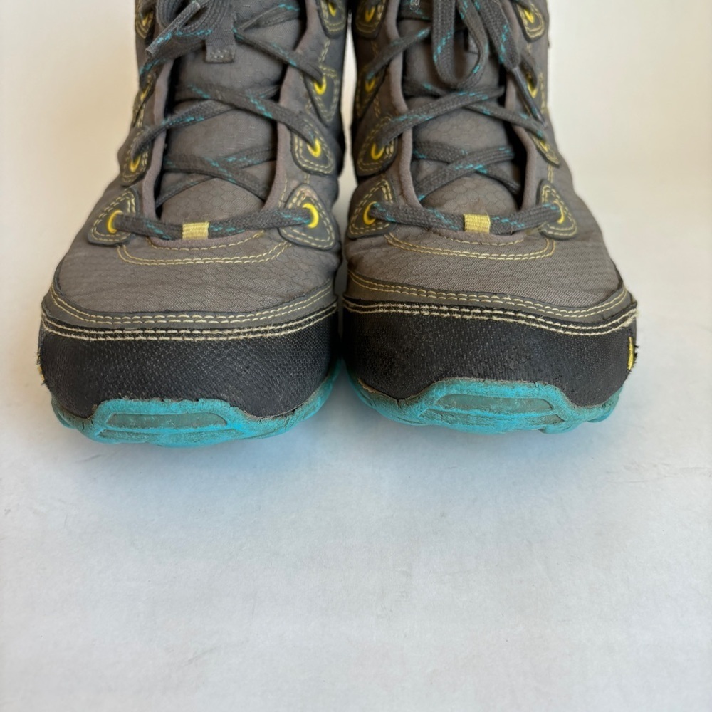 Ahnu Womens Gray Blue Sugarpine Casual Outdoor Waterproof Hiking Boots Size 6.5 - Picture 11 of 12
